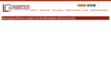 Tablet Screenshot of leadershipcumberland.org